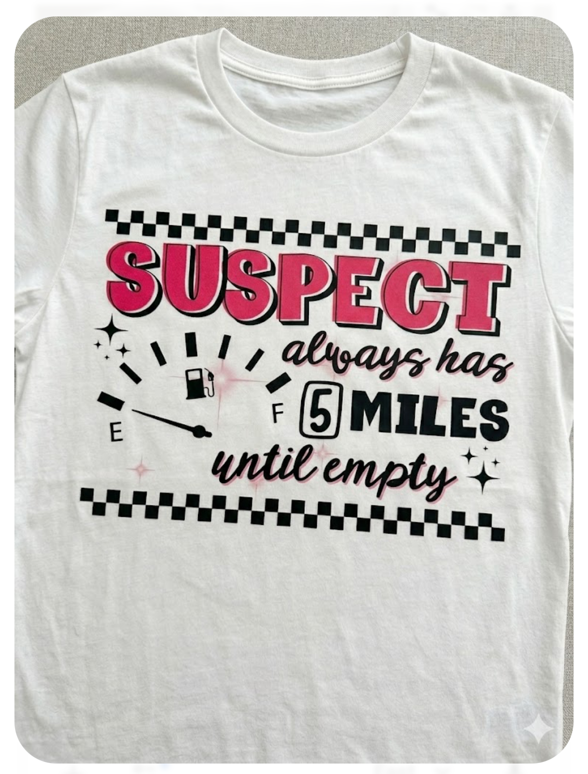 Suspect always has 5 miles until empty