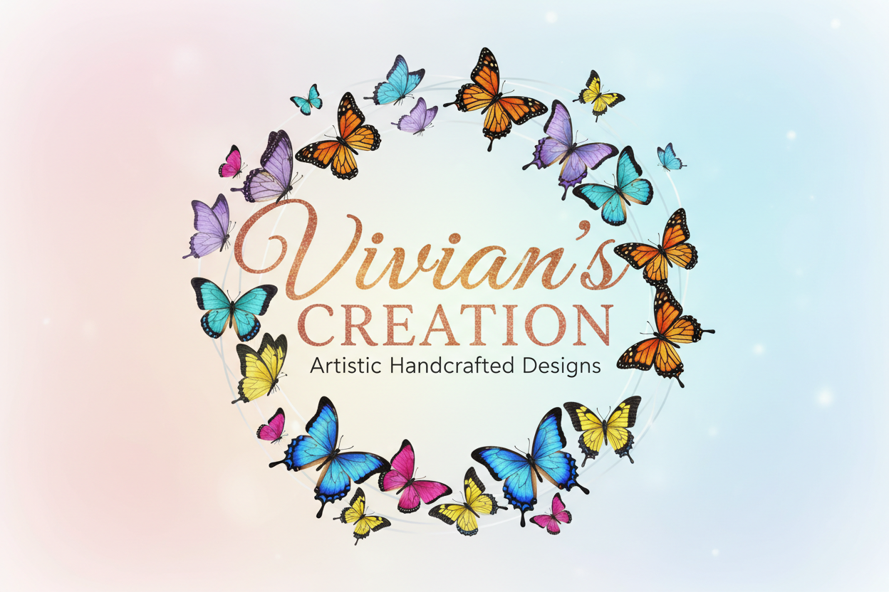 VIVIAN'S CREATION WITH BUTTERFLIES